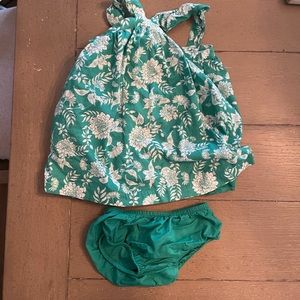Janie and Jack halter mini dress with bloomers: 18-24 mos